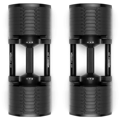 Гантель  NUO Nuobell All Black 2-32 кг 2шт - фото №3